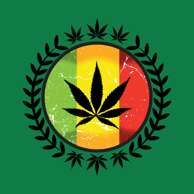 Marijuana Circle by CryptoTextile