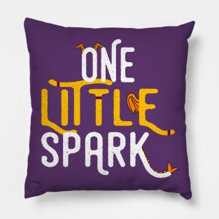 One Little Spark (White) Pillow