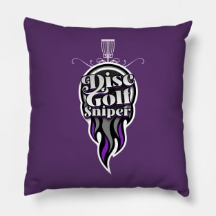 Disc Golf: Purple Flame Pillow