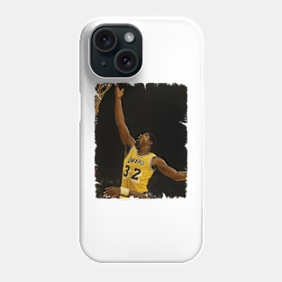 Magic Johnson - Vintage Design Of Basketball Phone Case