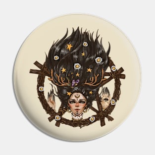 The Wild Moon Witch Witchcore Pin