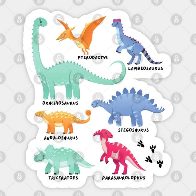 Dinosaur Kids Dino Design - Dino Kids - Sticker