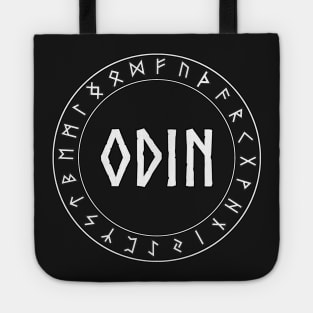 Odin Norse God with Runes Tote