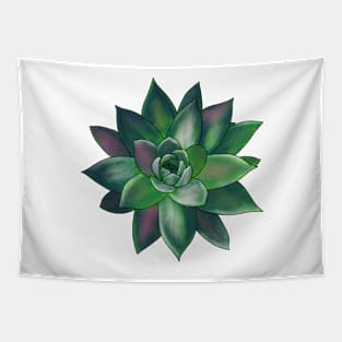 Colorful Succulent - Green and Pink Tapestry