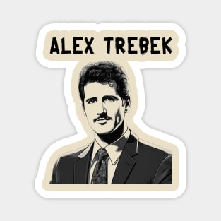 Alex Trebek --- Retro Vintage Aesthetic Magnet