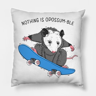 Nothing is Opossumble Pillow