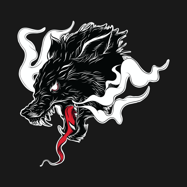 Black Alpha Wolf by Ckllydh