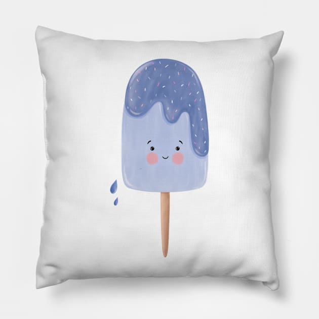 Purple Popsicle Pillow by The Pretty Pink Studio