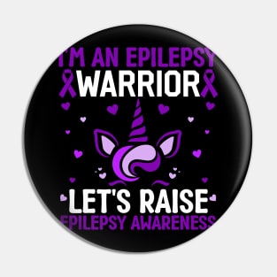 Epilepsy Warrior Epilepsy Girls Epilepsy Awareness Pin