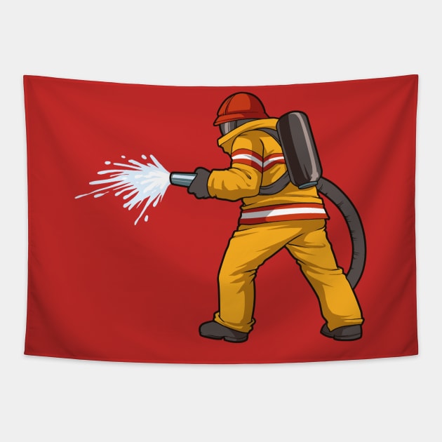 Funny Firefighter T-Shirt Gift t shirt gifts Tapestry by Shirtbubble