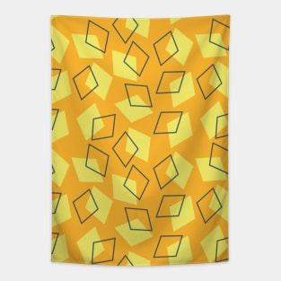 Yellow Diamond Seamless Pattern 018#001 Tapestry