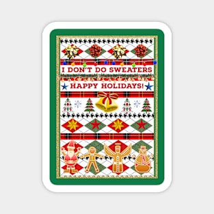 Ugly Christmas Non-Sweater Magnet