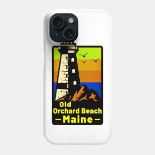 Old Orchard Beach Maine Sticker Decal 3.75" Lighthouse ME Phone Case