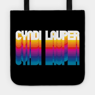 Retro Cyndi Proud Name Personalized Gift Rainbow Style Tote