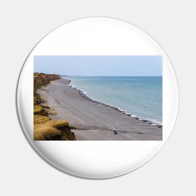 Weybourne Beach and Cliffs Pin by GrahamPrentice