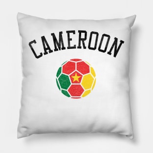 Cameroon Soccer Team Heritage Flag Pillow