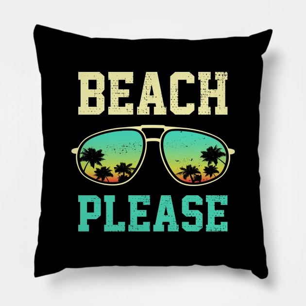 Beach Please Pillow by KsuAnn