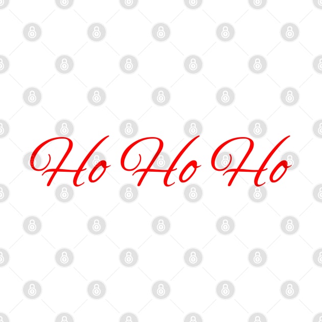 Ho Ho Ho Red Font Design by LittleMissy