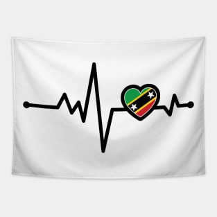 St Kitts and Nevis Heart Monitor Tapestry