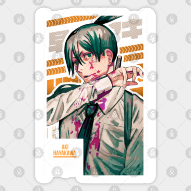Aki Hayakawa | Chainsaw Man | Anime Style Character Cover v2 - Aki Hayakawa - Sticker | TeePublic Aki Hayakawa | Chainsaw Man | Anime Style Character Cover v2 - Aki Hayakawa - Sticker | TeePublic