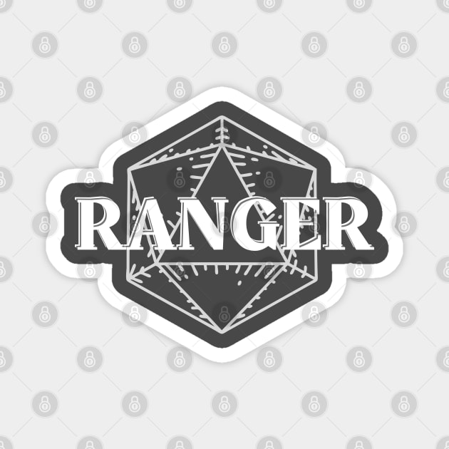 DnD Ranger D20 Symbol Print Magnet by DungeonDesigns