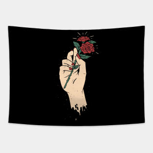 Hand Flower Tapestry