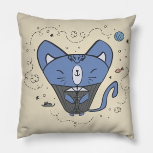 Cat in a suit Pillow