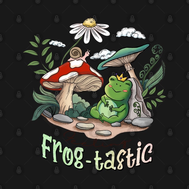 Frog-Tastic Adventure - Playful Frog Themed Design by woosmo