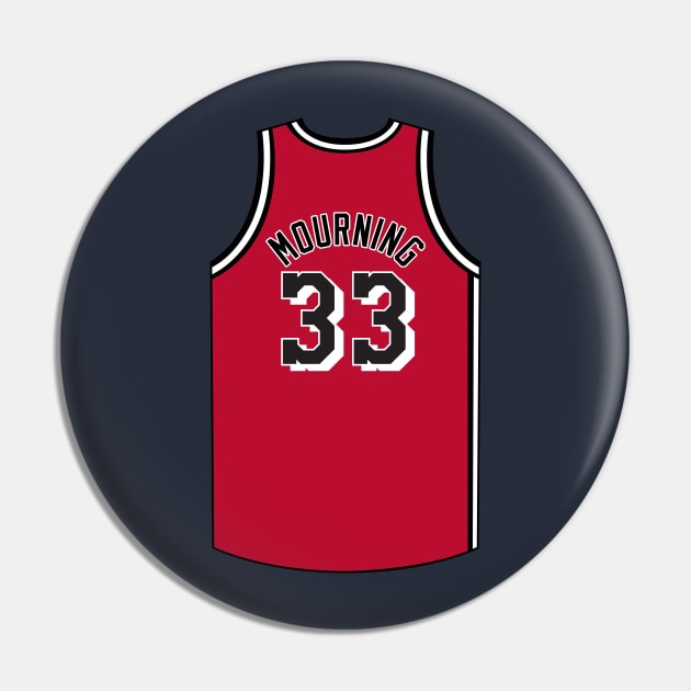 Alonzo Mourning Miami Jersey Qiangy Pin by qiangdade