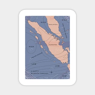 Sumatra weather forecast map Magnet