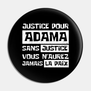 Justice Pour ADAMA Pin