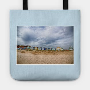 Stormy Skies and Beach Huts at Mudeford Tote