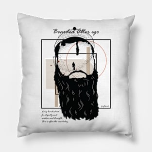 Bearded Alter ego version 8 Pillow