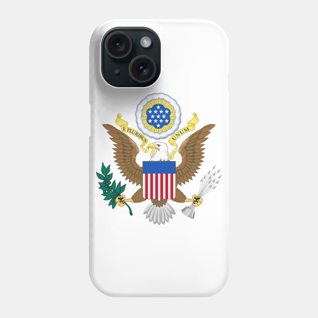 Greater coat of arms of the United States Phone Case by Flags of the World