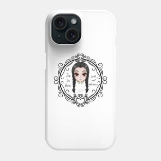 introvert girl in love on wednesday morning CIRCLE Phone Case