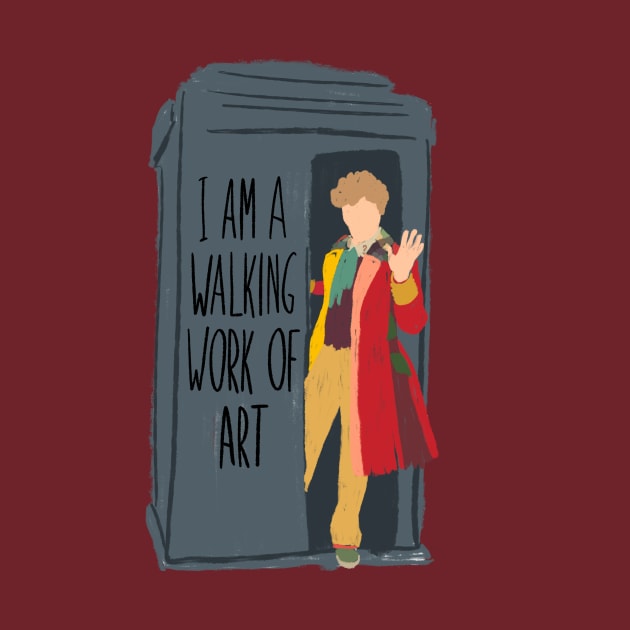 Walking work of art - Sixth Doctor by Aymzie94