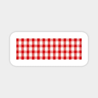 Red Gingham Magnet