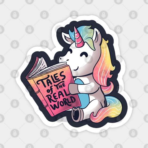 Tales of the Real World Funny Unicorn - Dark Magnet by eduely