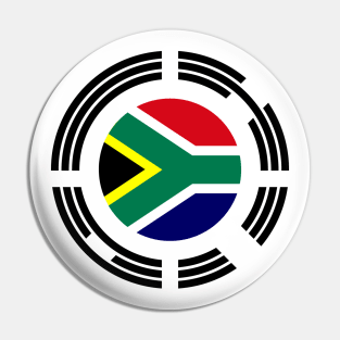 Korean South African Multinational Patriot Flag Series Pin