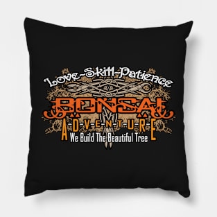 The Mask of Bonsai Tree Art Pillow