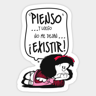 Mafalda Feminista Frases Humor Stickers Teepublic