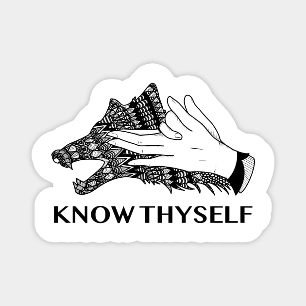 Know Thyself Magnet by Crept Designs