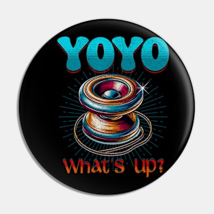 YoYo What's Up Retro Spinner Enthusiast YoYo Hobbyist Vintage Pin