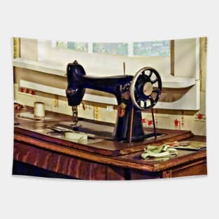 Sewing - Sewing Machine in Kitchen Tapestry