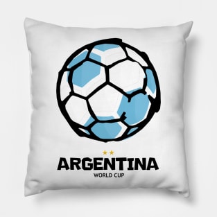 Argentina Football Country Flag Pillow