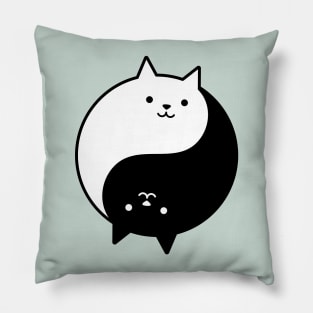 Yin Yang Cats Pillow