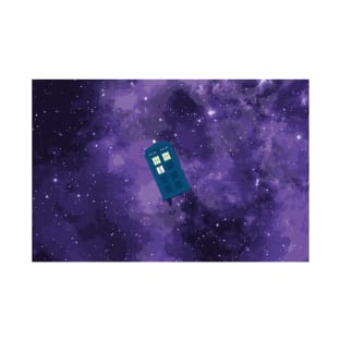 Doctor Who Tardis Purple Galaxy T-Shirt