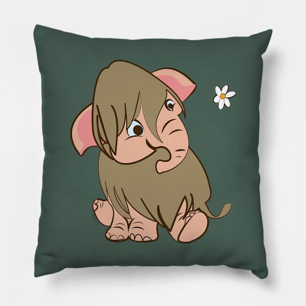 He Mammoth Pillow by belettelepink