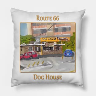 The Dog House on Route 66, in Albuquerque New Mexico Pillow