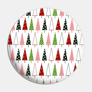 Christmas trees pattern Pin